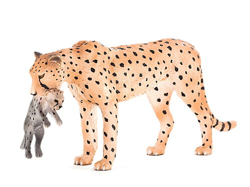 Animal Planet, figurka  Samica geparda z młodym Mojo