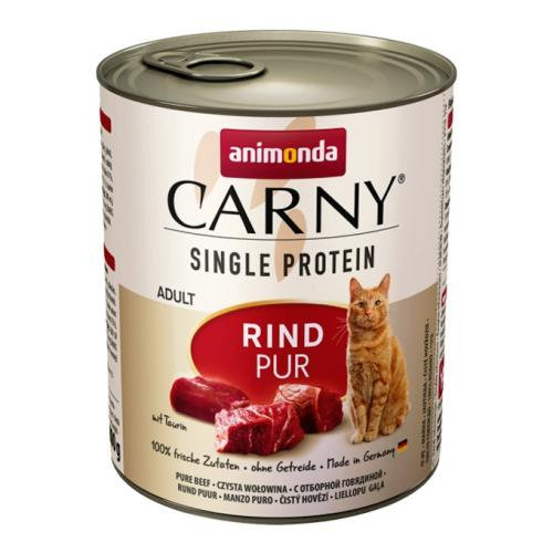 Animonda Carny Adult Single Protein czysta Wołowina - Mokra karma dla kota - Puszka 800g Animonda