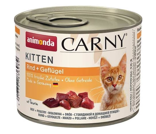 ANIMONDA Cat Carny Kitten smak: wołowina drób 6 x 200g Animonda
