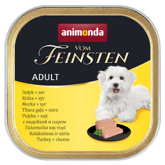 ANIMONDA Dog Vom Feinsten Adult indyk z żółtym serem 150g Animonda