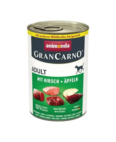Animonda Gran Carno jeleń jabłko 400g Animonda
