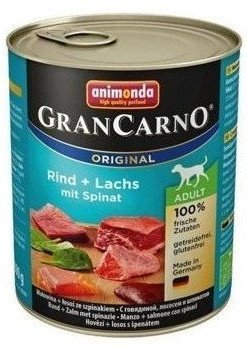 ANIMONDA GranCarno Adult Dog smak: Łosoś + szpinak 6 x 800g Animonda