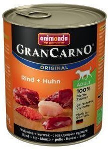 ANIMONDA GranCarno Adult Dog smak: Wołowina + kurczak 6 x 800g Animonda