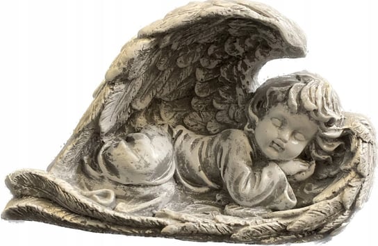 Anioł figurka ozdobna dekoracyjna gips 18 cm BTS