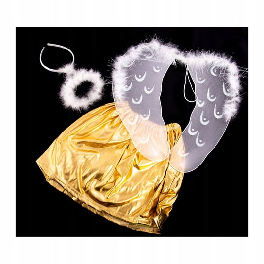Anioł Przebranie Strój Skrzydła Aureolka Spódnica Midex
