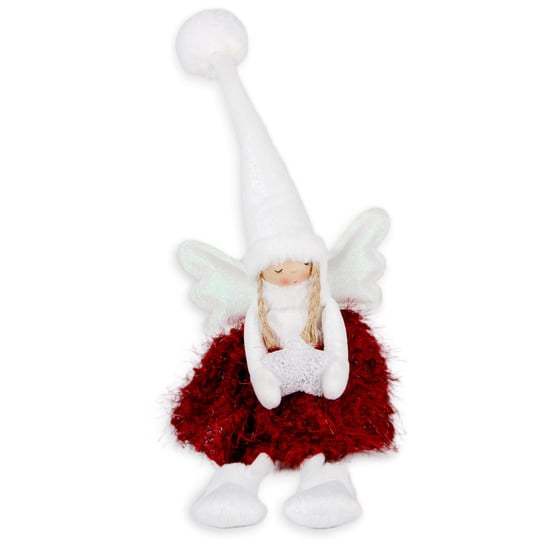Anioł Siedzący, Christmas Magic, LED, Biały, 50 cm Empik