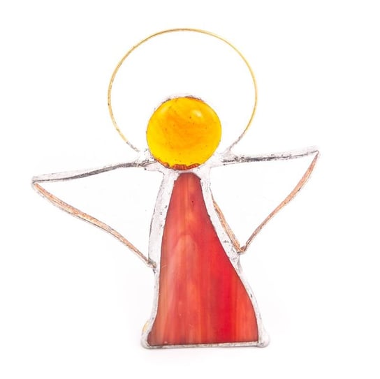 Anioł Witraż Aniołek Figurka 9Cm Różne Kolory Midex