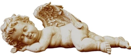 Aniołek kamienny, beżowy, 11,5x32x13 cm Pigmejka