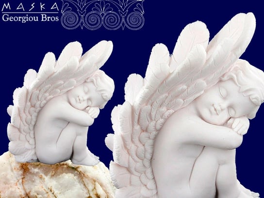 Aniołek śpiący -alabaster grecki/MASKA MASKA