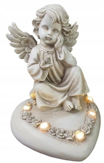 Aniołek świecący na sercu 18 cm CORTINA