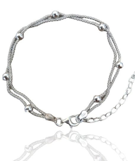 AnKa Biżuteria, Biżuteria srebrna damska - bransoletka z kuleczkami AnKa Biżuteria