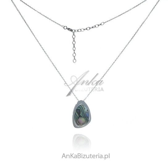 AnKa Biżuteria, Biżuteria srebrna - Naszyjnik srebrny z piękną muszl AnKa Biżuteria