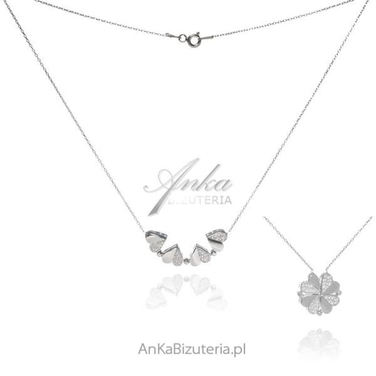 AnKa Biżuteria, Biżuteria srebrna - Naszyjnik srebry z cyrkoniami w AnKa Biżuteria