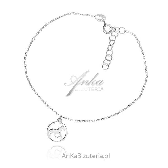 AnKa Biżuteria, Bransoletka srebrna KOŃ - biżuteria włoska AnKa Biżuteria