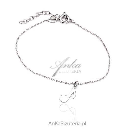 AnKa Biżuteria, Bransoletka srebrna z nutką Biżuteria na prezent AnKa Biżuteria