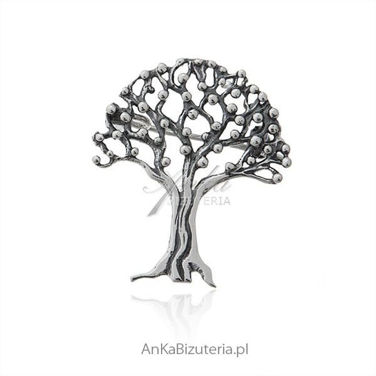 AnKa Biżuteria, Broszka srebrna drzewko szczęścia AnKa Biżuteria