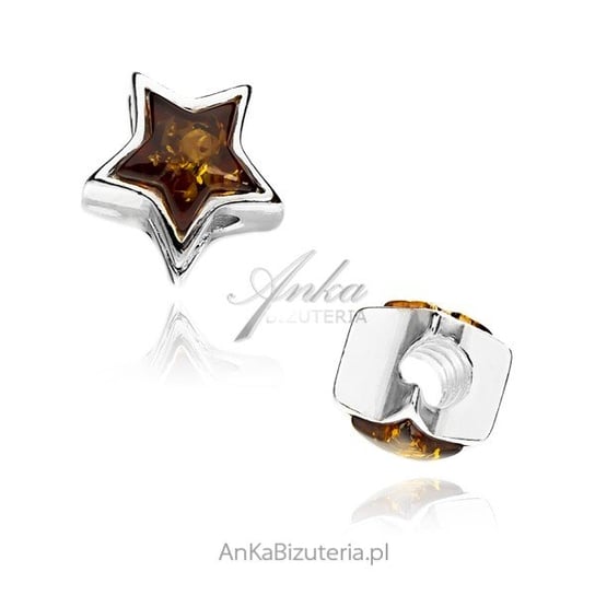 AnKa Biżuteria, Charms srebrny z bursztynem do bransoletek modułowyc AnKa Biżuteria