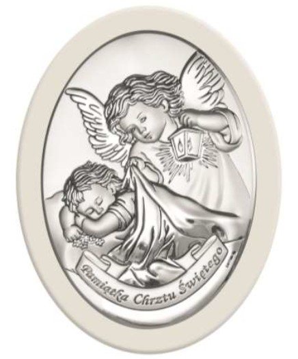 AnKa Biżuteria, Dewocjonalia - Srebrny obrazek na Pamiątkę Chrztu Św Inna marka