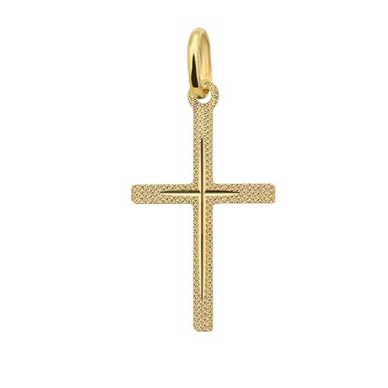 AnKa Biżuteria, Duży Krzyżyk Złoty Diamentowany Złoto Pr. 585 AnKa Biżuteria