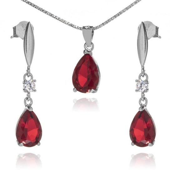 AnKa Biżuteria, Elegancka biżuteria srebrna komplet z kryształami w AnKa Biżuteria