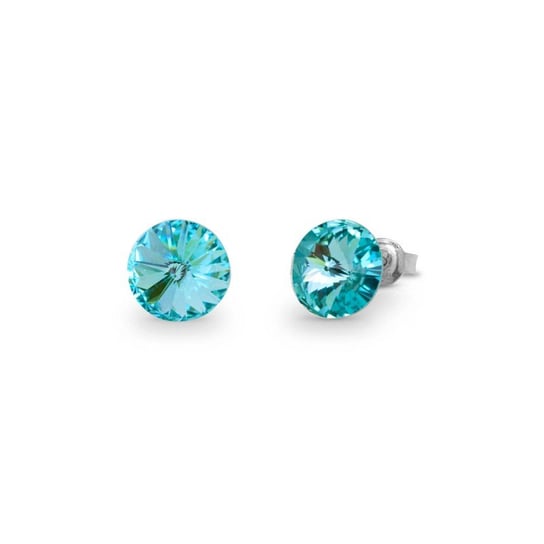 AnKa Biżuteria, Kolczyki srebrne swarovski candy studs w kolorze light turquoise. ankabizuteria.pl