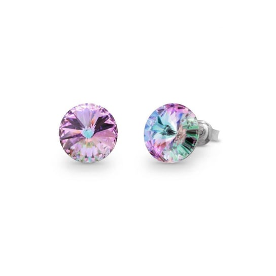 AnKa Biżuteria, Kolczyki srebrne swarovski candy studs w kolorze vitrail light. ankabizuteria.pl