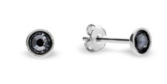 AnKa Biżuteria, Kolczyki srebrne Swarovski Pinpoint w kolorze Silver AnKa Biżuteria