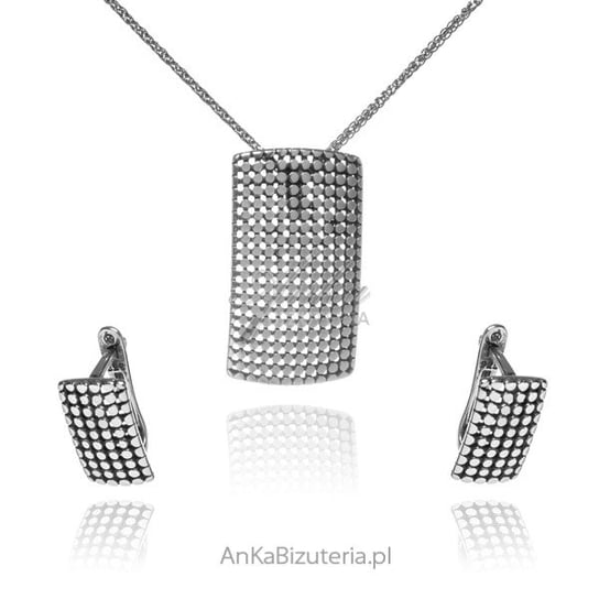 AnKa Biżuteria, Komplet biżuteria srebrna oksydowana ALICJA AnKa Biżuteria