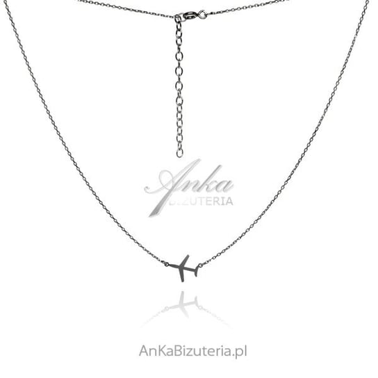 AnKa Biżuteria, Naszyjnik srebrny dla podróżników - samolot AnKa Biżuteria