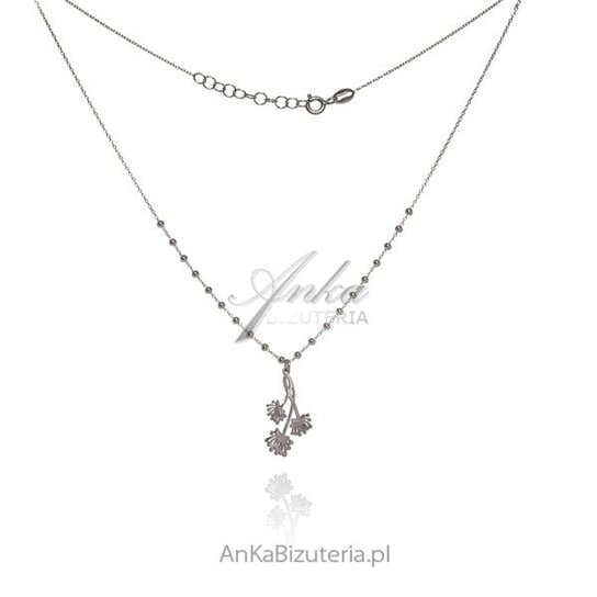 AnKa Biżuteria, Naszyjnik srebrny DMUCHAWCE na kuleczkowym łańcuszku AnKa Biżuteria