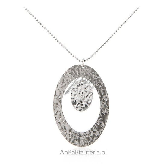 AnKa Biżuteria, Naszyjnik srebrny karbowany - Piękna srebrna biżut AnKa Biżuteria
