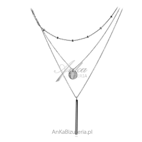AnKa Biżuteria, Naszyjnik srebrny KASKADA - Modna włoska biżuteria AnKa Biżuteria