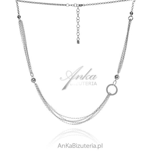 AnKa Biżuteria, Naszyjnik srebrny - piękna biżuteria włoska AnKa Biżuteria