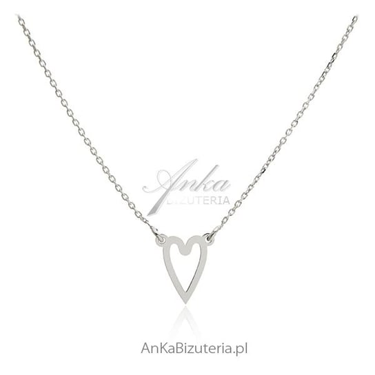 AnKa Biżuteria, Naszyjnik srebrny serduszko - biżuteria włoska AnKa Biżuteria