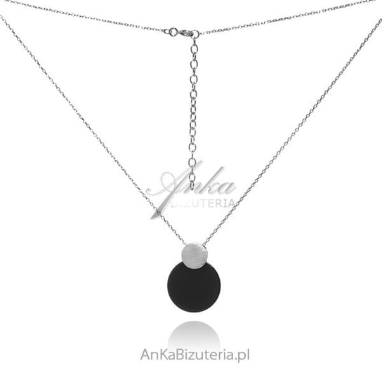 AnKa Biżuteria, Naszyjnik srebrny z czarnym onyksem AnKa Biżuteria