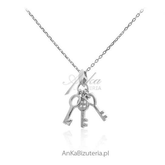 AnKa Biżuteria, Naszyjnik srebrny z kluczykami AnKa Biżuteria
