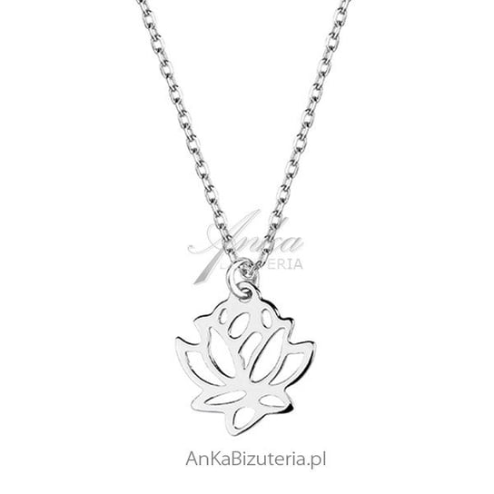 AnKa Biżuteria, Naszyjnik srebrny z kwiatem lotosu AnKa Biżuteria