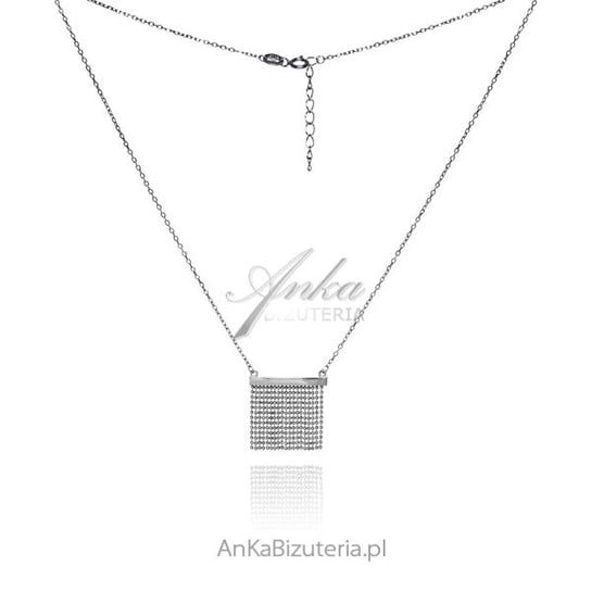 AnKa Biżuteria, Naszyjnik srebrny z wiszącymi łańcuszkami AnKa Biżuteria