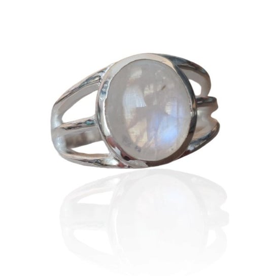 AnKa Biżuteria, Pierścionek srebrny z kamieniem księżycowym - piękn AnKa Biżuteria