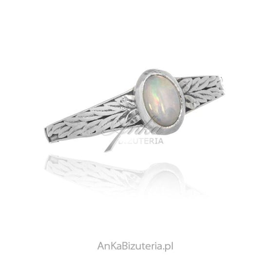 AnKa Biżuteria, Pierścionek srebrny z naturalnym australijskim opal AnKa Biżuteria