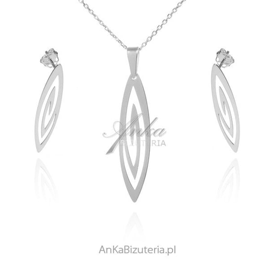 AnKa Biżuteria, Srebrny komplet biżuterii  - Elegancja i klasyka AnKa Biżuteria