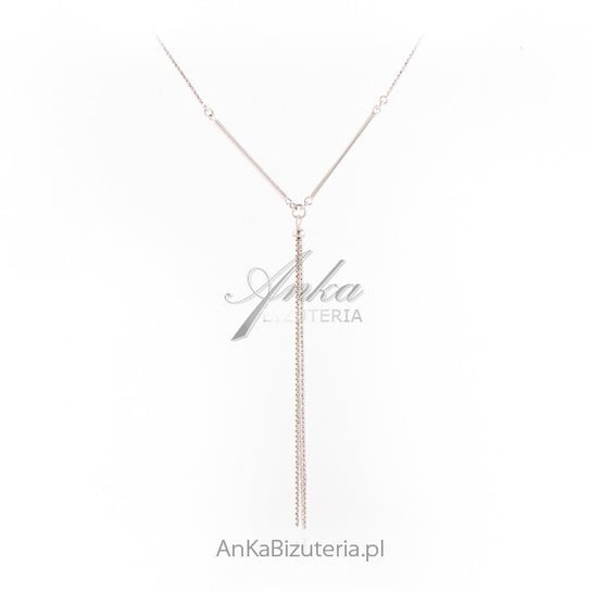 AnKa Biżuteria, Srebrny naszyjnik - elegancki krawat AnKa Biżuteria