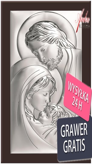 AnKa Biżuteria, Srebrny obrazek Święta Rodzina 19 cm * 19 cm Inna marka