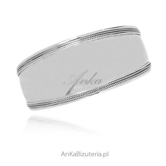 AnKa Biżuteria, Wyjątkowa srebrna bransoleta szeroka w stylu boho AnKa Biżuteria
