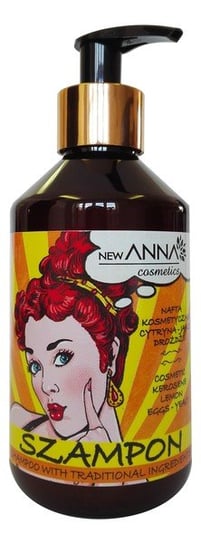Anna Cosmetics, szampon do włosów z naftą kosmetyczną i ekstraktami z jajka, cytryny i drożdży, 300 ml Anna Cosmetics