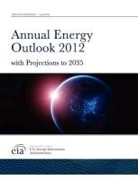 Annual Energy Outlook 2012 with Projections to 2035 Energy Department Of U. S., Energy Information Administration U. S.
