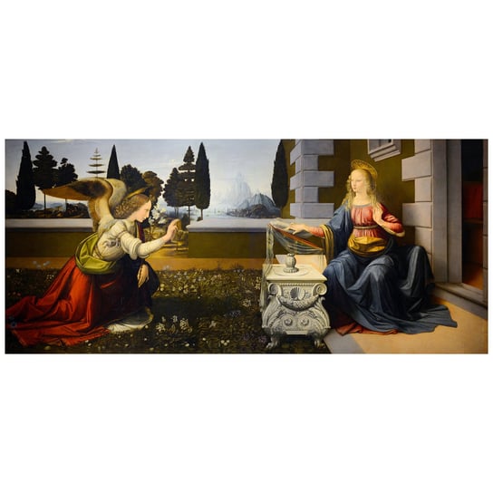 Annunciation - Leonardo Da Vinci 40x90 Legendarte