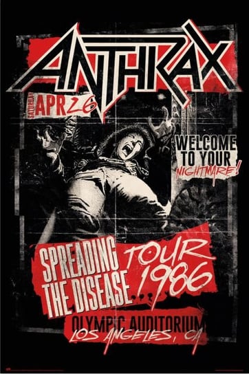 Anthrax Spreading The Disease 1986 - plakat Inna marka