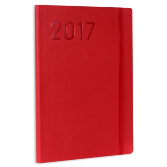 Antra, kalendarz książkowy 2017, format B5, Impresja, czerwony Antra
