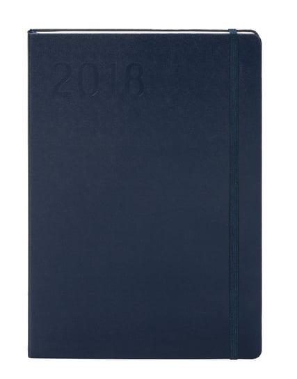 Antra, kalendarz książkowy 2018, format A5, Minimalizm, granatowy Antra